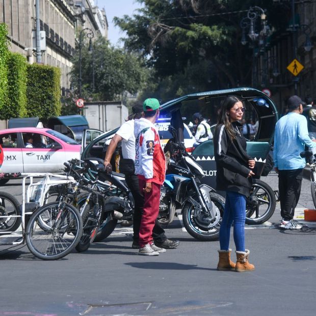 Bloqueo en la Ciudad de México.